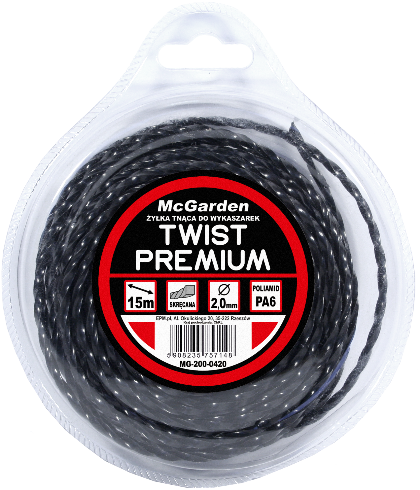 ŻYŁKA DO WYKASZARKI TWIST PREMIUM 2.4MM 15M