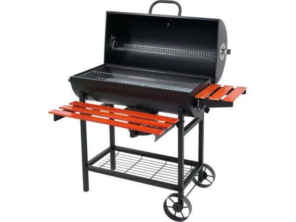 GRILL WĘGLOWY Z POKRYWĄ, RUSZT 71*34,5CM