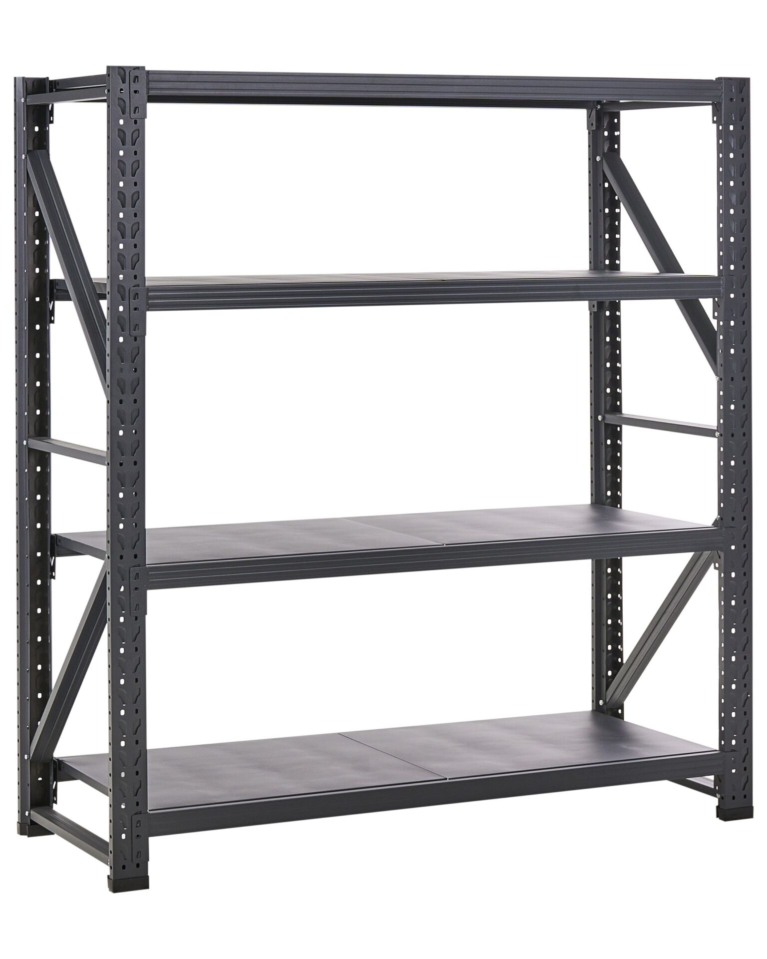 Regał magazynowy FIUGGI Metal 200 cm 200 cm Czarny