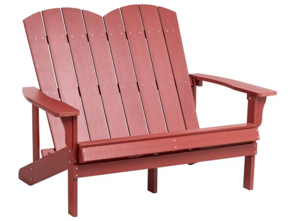 Ławka ogrodowa ADIRONDACK 125 cm Czerwony