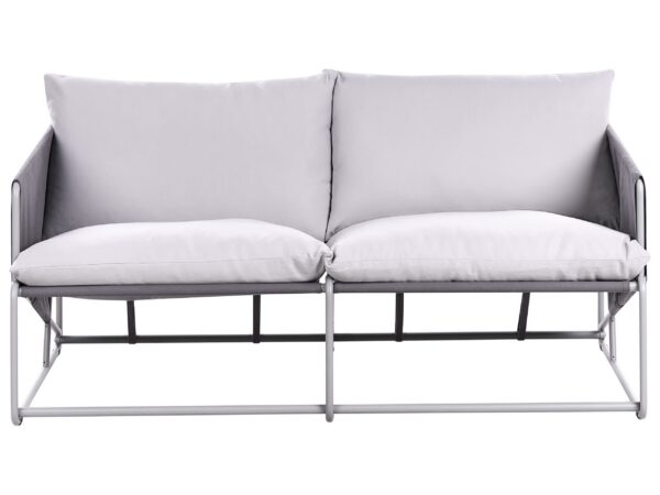 Sofa ogrodowa dla 2 osób PONTE Metal Szary
