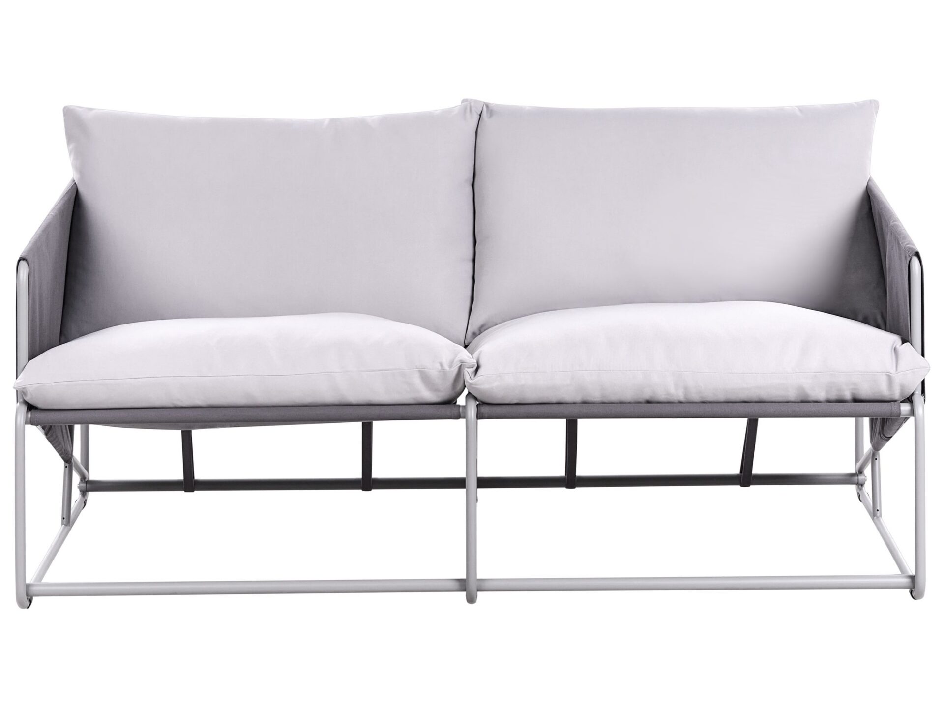Sofa ogrodowa dla 2 osób PONTE Metal Szary