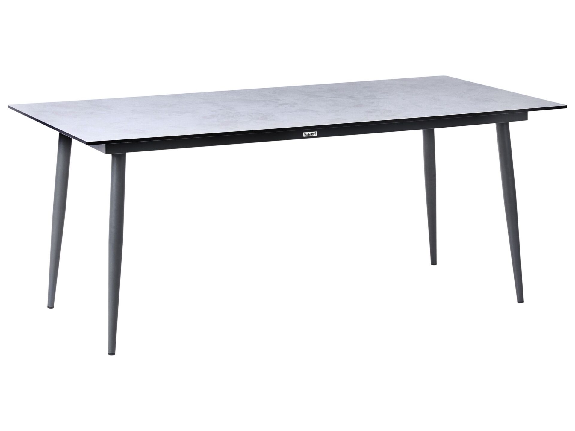 Stół ogrodowy TOLENTINO 180 cm 90 cm Imitacja kamienia Jasnoszary