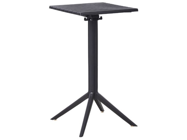 Stolik ogrodowy barowy LEMNOS 60 cm 60 cm Czarny