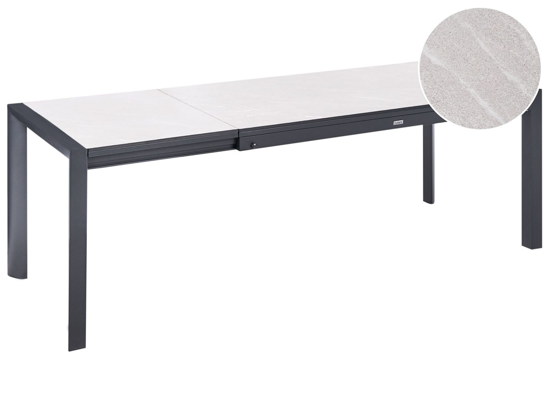 Stół ogrodowy rozkładany BINASCO 160/220 cm 90 cm Beżowy