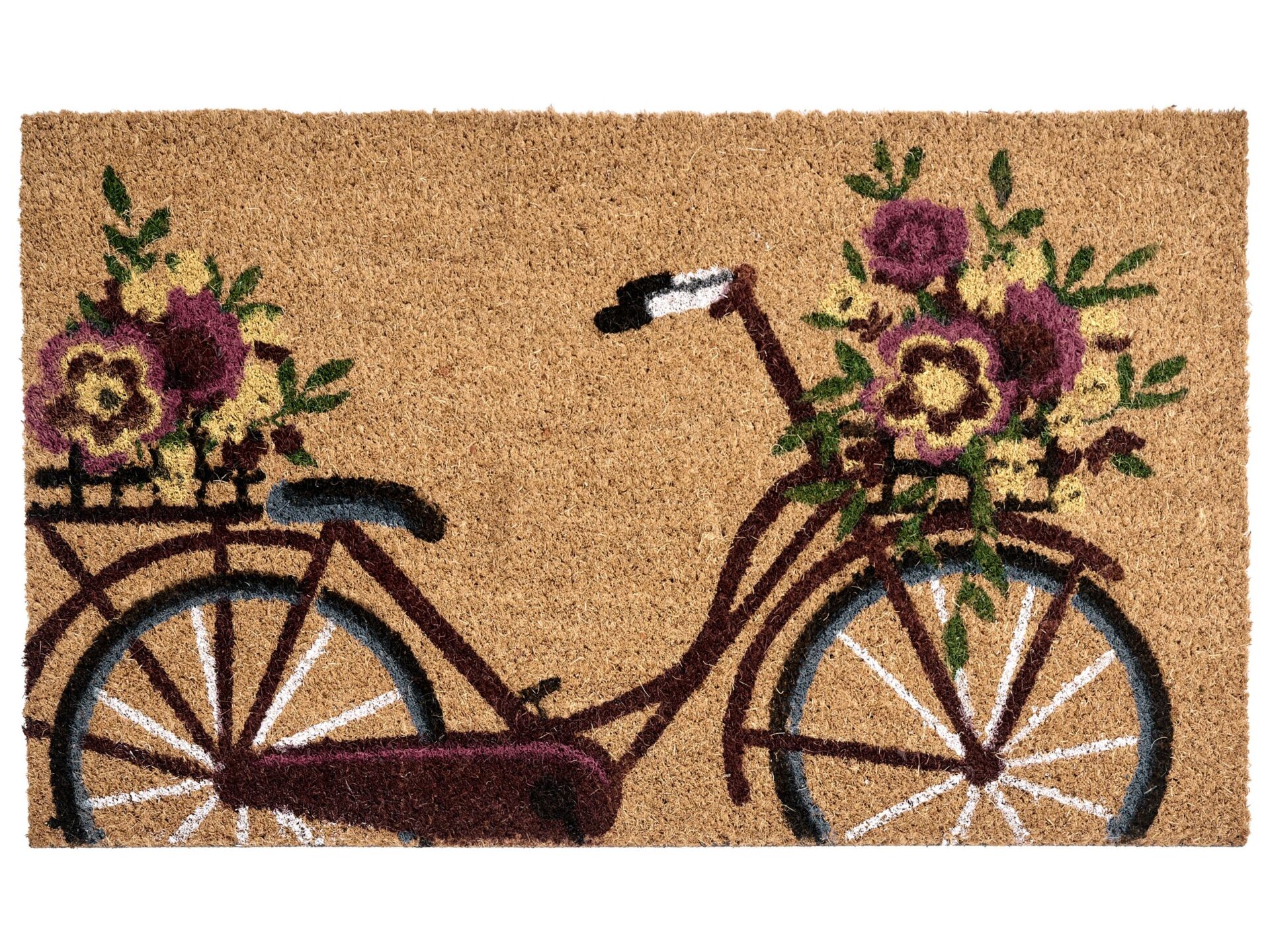 Wycieraczka AVAK Naturalny 40 x 60 cm Rower Włókno kokosowe