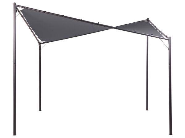 Pawilon ogrodowy AVENTINE Metal 300 cm 300 cm Ciemnoszary