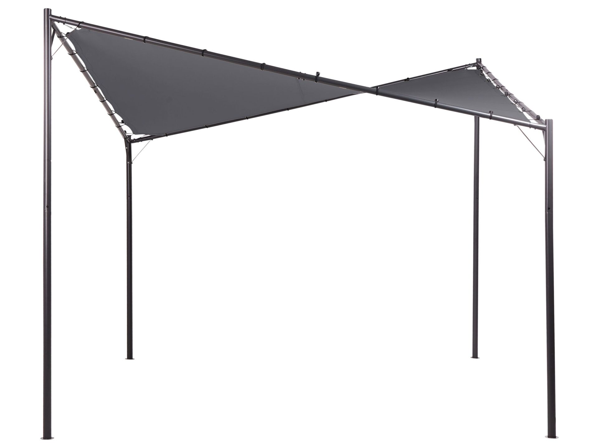 Pawilon ogrodowy AVENTINE Metal 300 cm 300 cm Ciemnoszary