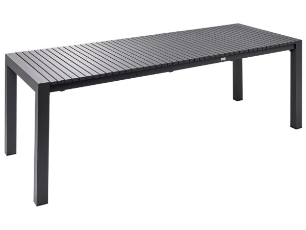 Stół ogrodowy rozkładany ARDESIO 160/220 cm 90 cm Metal Ciemnoszary