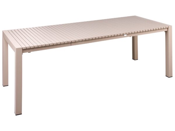 Stół ogrodowy rozkładany ARDESIO 160/220 cm 90 cm Metal Piaskowy