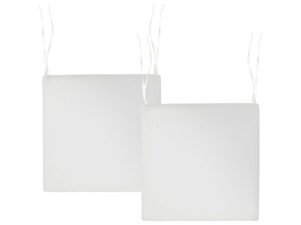 Zestaw 2 poduszek na krzesło ogrodowe SASSARI PREMIUM 46 x 46 cm Złamana biel