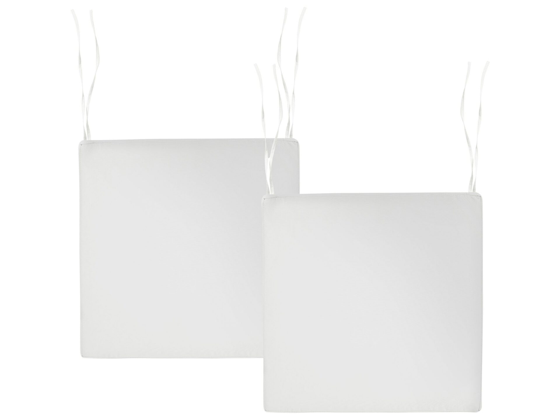 Zestaw 2 poduszek na krzesło ogrodowe SASSARI PREMIUM 46 x 46 cm Złamana biel