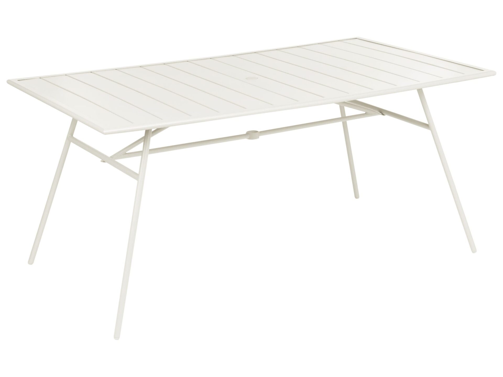 Stół ogrodowy TERENZO 160 cm 90 cm Metal Jasnobeżowy
