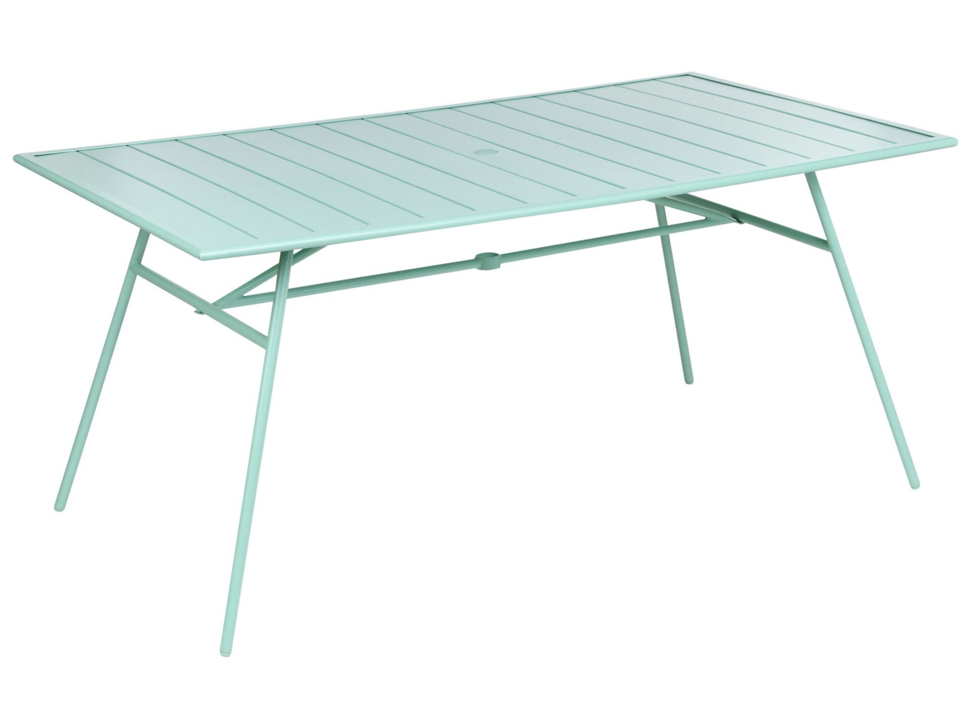 Stół ogrodowy TERENZO 160 cm 90 cm Metal Miętowy