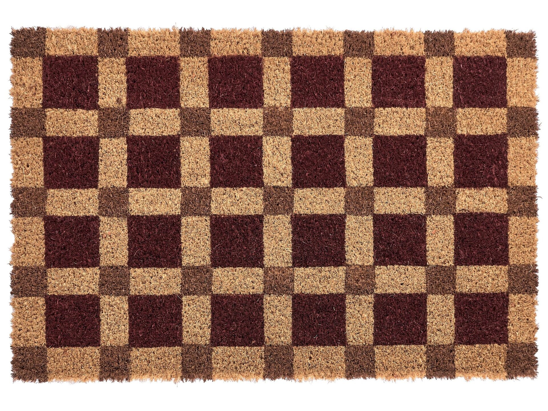 Wycieraczka VILLASIS Beżowy/ brązowy 40 x 60 cm Włókno kokosowe