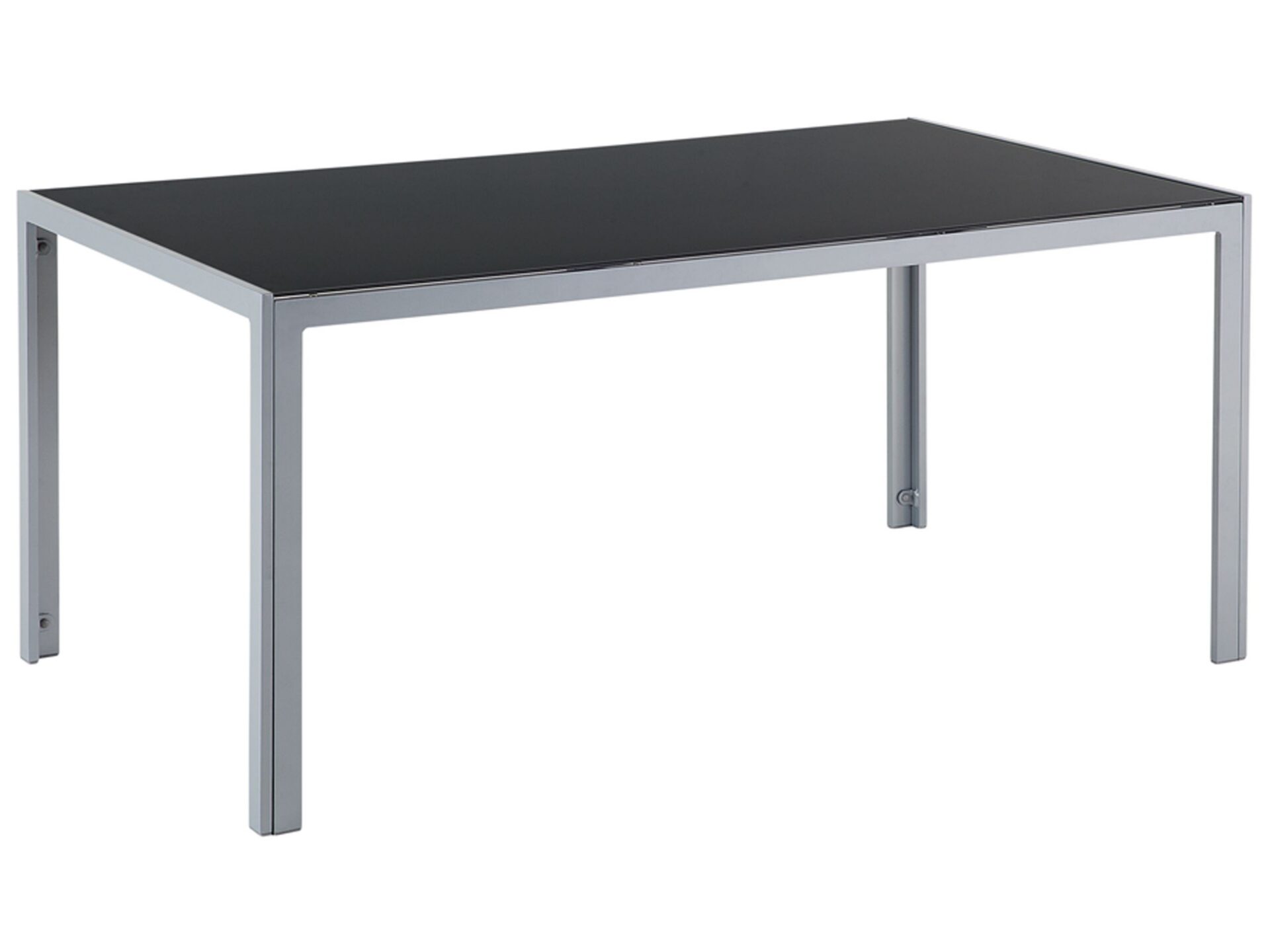 Stół ogrodowy CATANIA 160 cm 91 cm Szkło Czarny