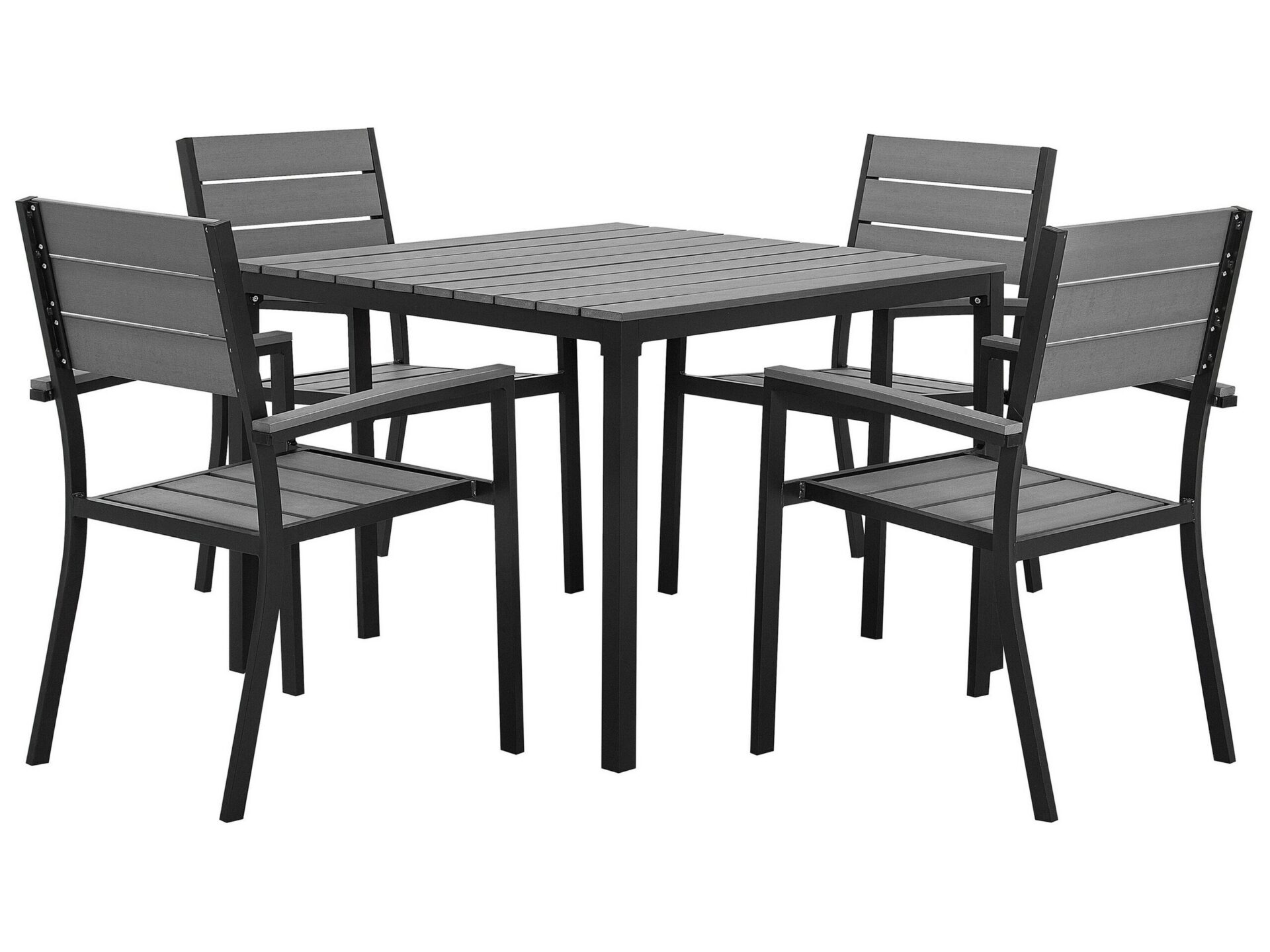Zestaw ogrodowy dla 4 osób PRATO Szary