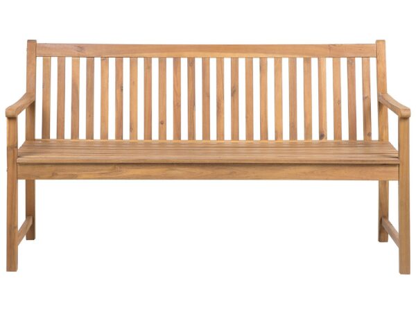 Ławka ogrodowa VIVARA 160 cm Certyfikowane drewno akacjowe Jasnobrązowy