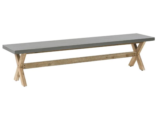 Ławka ogrodowa OLBIA 200 cm Beton Szary