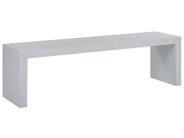 Ławka ogrodowa TARANTO 150 cm Beton Biały