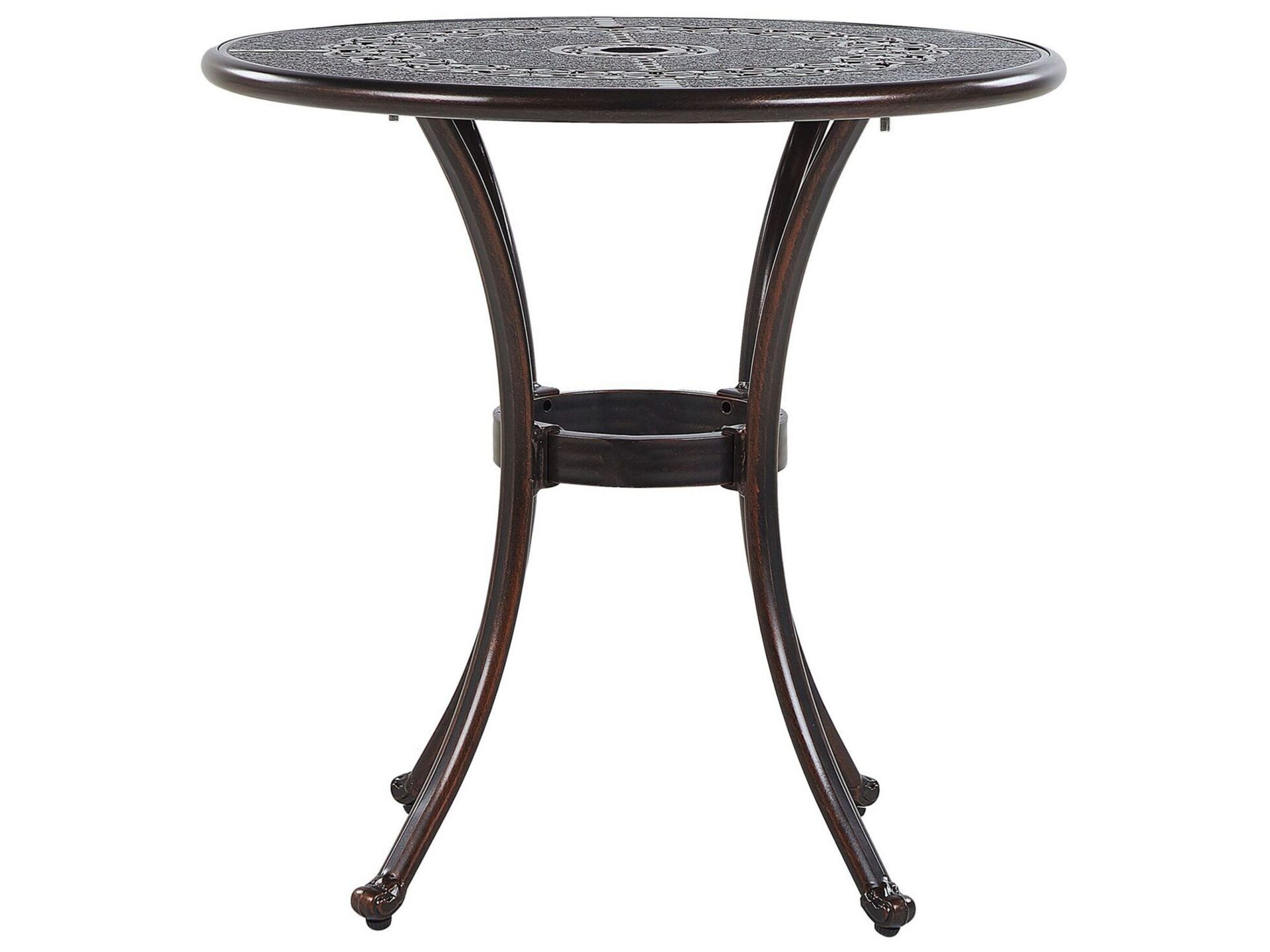 Stolik bistro BOVINO 65 cm 65 cm Metal Ciemnobrązowy