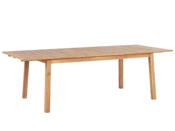 Stół ogrodowy rozkładany CESANA 180/240 cm 100 cm Drewno akacjowe Jasnobrązowy