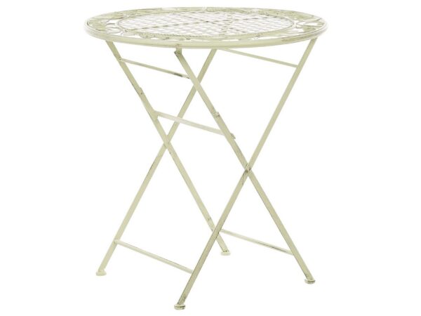 Stolik bistro BIVIO 70 cm 70 cm Metal Jasnozielony