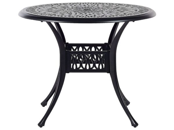 Stolik bistro ANCONA 90 cm 90 cm Metal Czarny