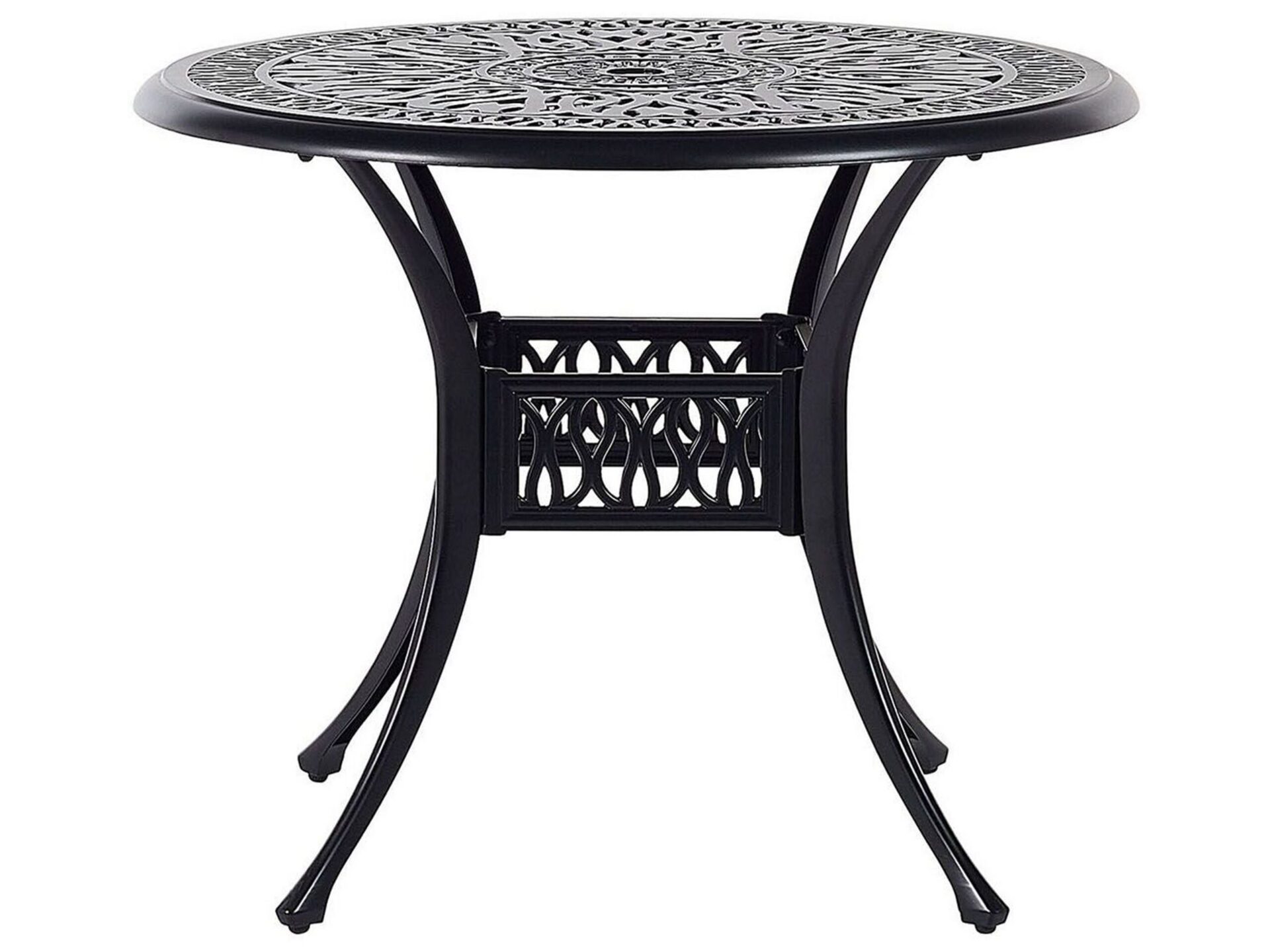 Stolik bistro ANCONA 90 cm 90 cm Metal Czarny