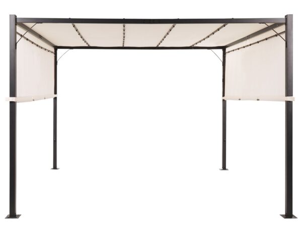 Pawilon ogrodowy LED PARGA Metal 310 cm 310 cm Beżowy