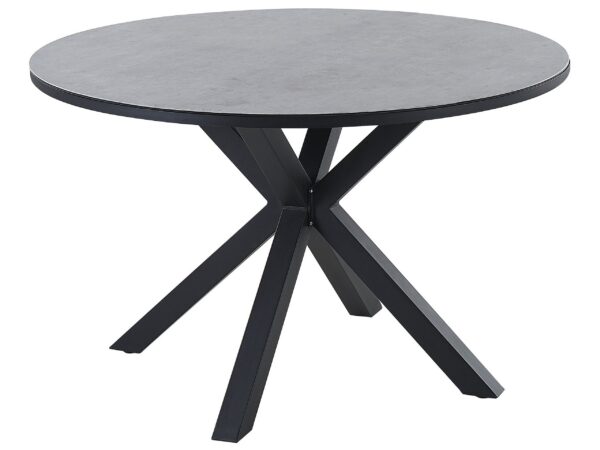 Stół ogrodowy MALETTO 120 cm 120 cm Szkło Szary