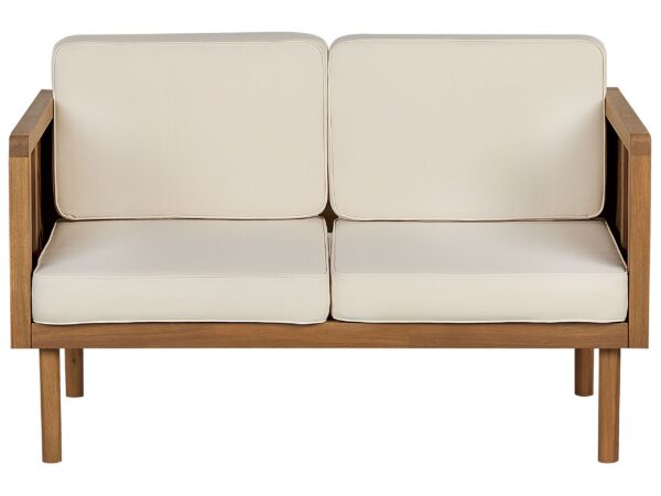 Sofa ogrodowa dla 2 osób BARATTI Drewno akacjowe Brązowy