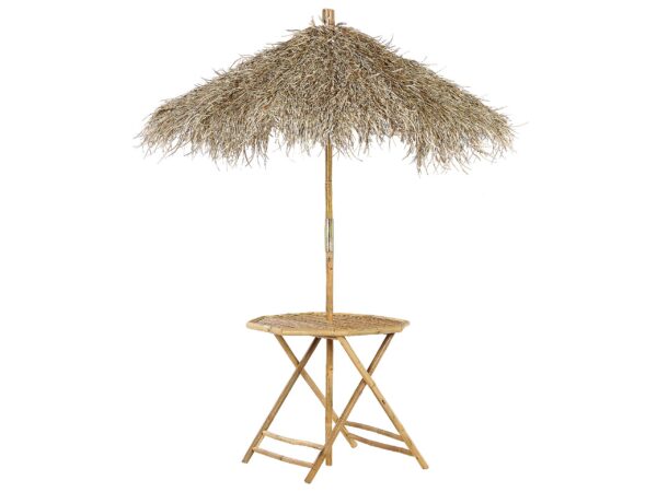 Stolik bistro MOLISE 85 cm 85 cm Bambus Jasnobrązowy