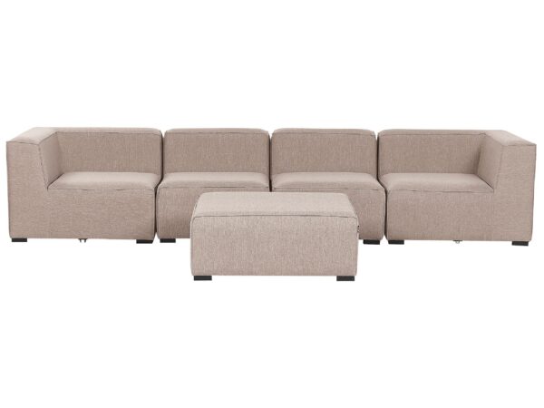 Sofa ogrodowa z otomaną dla 4 osób AREZZO Beżowy Modułowy