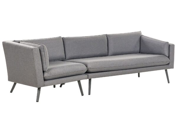 Sofa ogrodowa dla 3 osób LORETELLO Lewostronny Szary