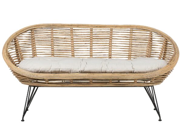 Sofa ogrodowa dla 2 osób MARATEA Rattan Naturalny