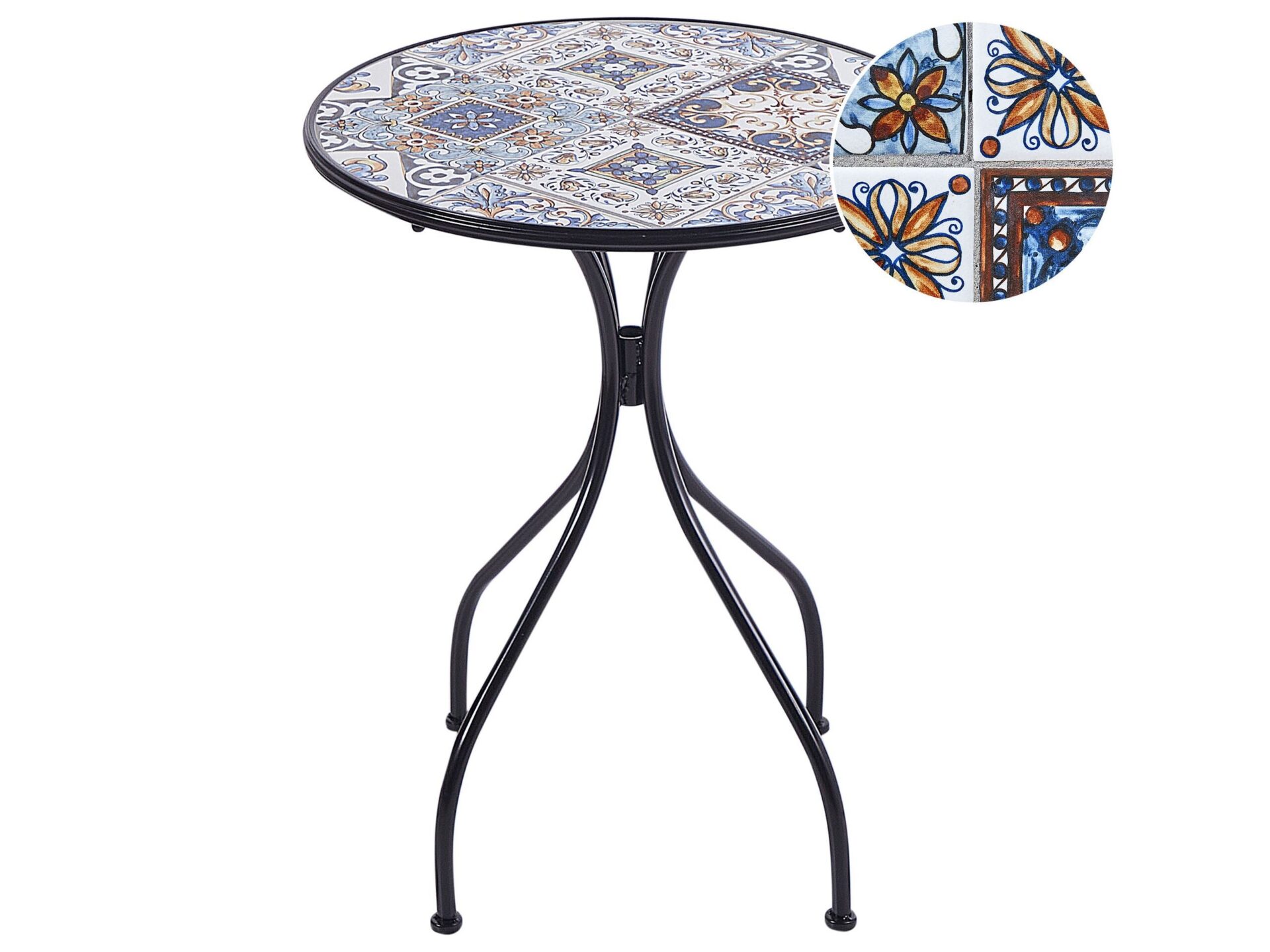 Stolik bistro CIVITA 60 cm 60 cm Metal Czarny