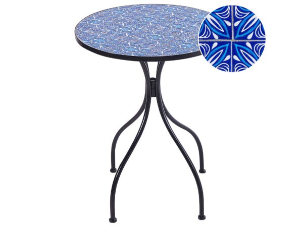 Stolik bistro CIGLIANO 60 cm 60 cm Metal Czarny