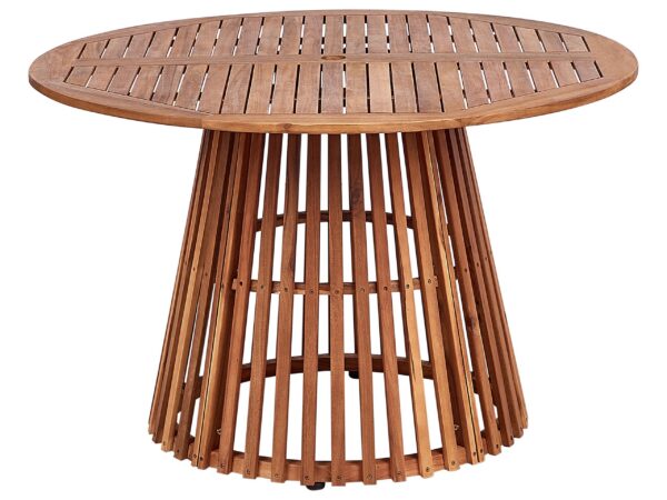 Stół ogrodowy AGELLO 120 cm 120 cm Drewno akacjowe Brązowy