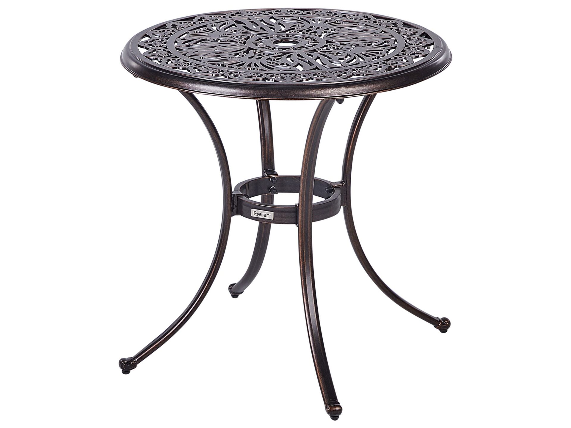 Stolik bistro ANDALO 68 cm 68 cm Metal Brązowy