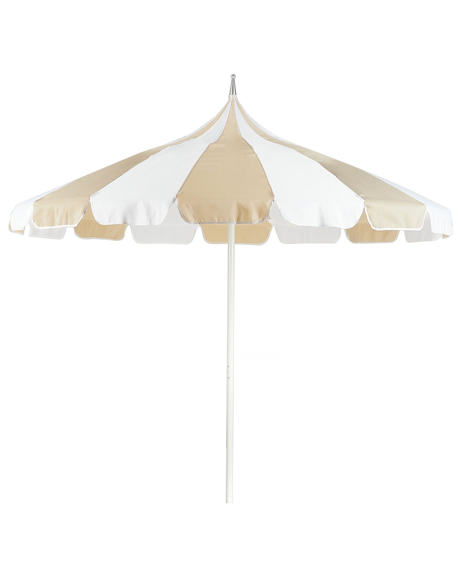 Parasol ogrodowy 245 cm MINOA Biały/ beżowy