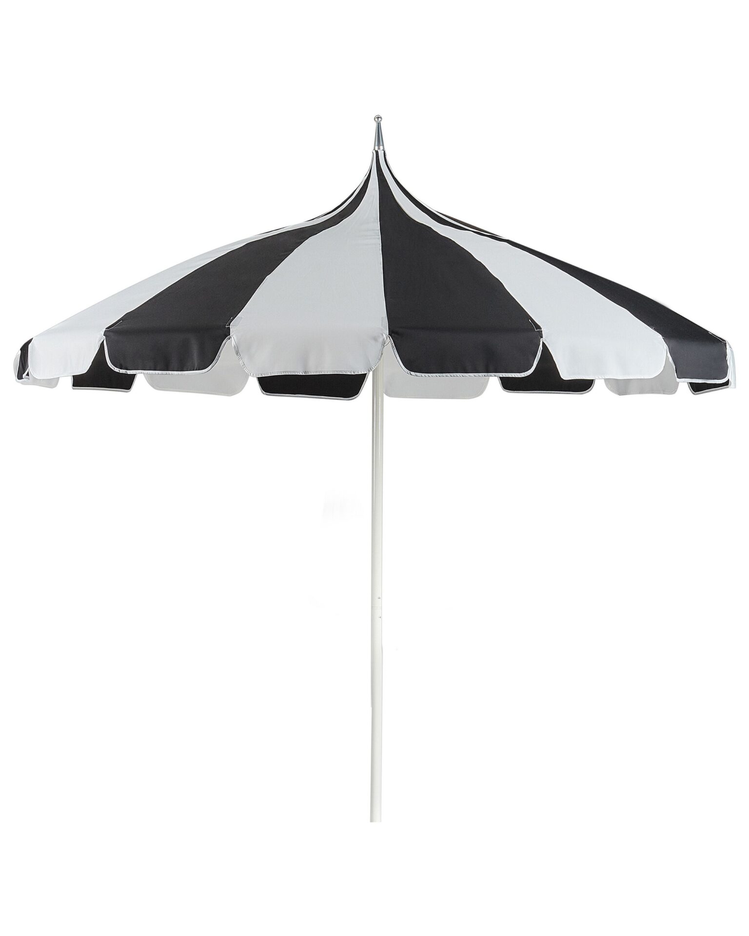 Parasol ogrodowy 245 cm MINOA Czarny/ biały