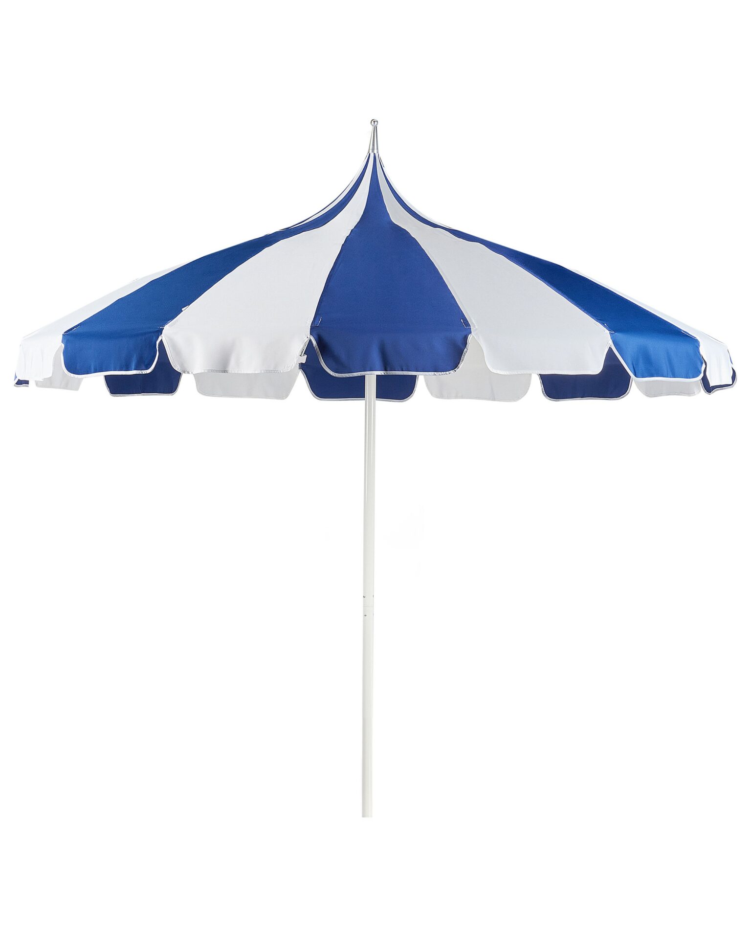 Parasol ogrodowy 245 cm MINOA Biały/ niebieski