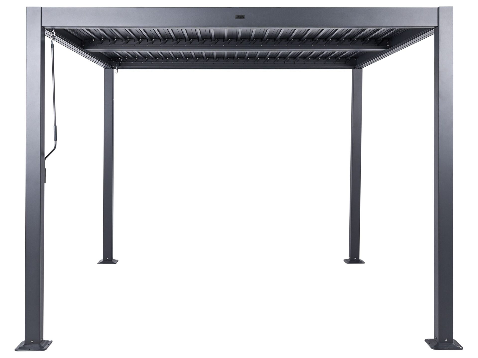 Pawilon ogrodowy FORNOLI Metal 296 cm 296 cm Czarny