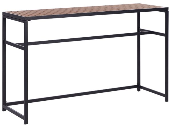 Stolik ogrodowy barowy AVETRANA 150 cm 50 cm Czarny