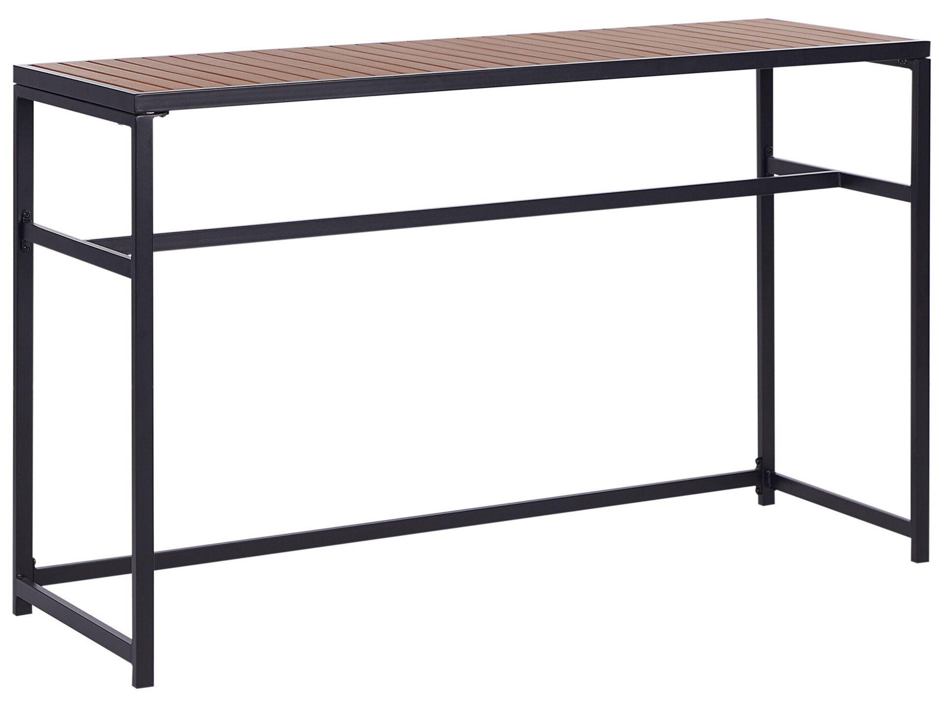 Stolik ogrodowy barowy AVETRANA 150 cm 50 cm Czarny