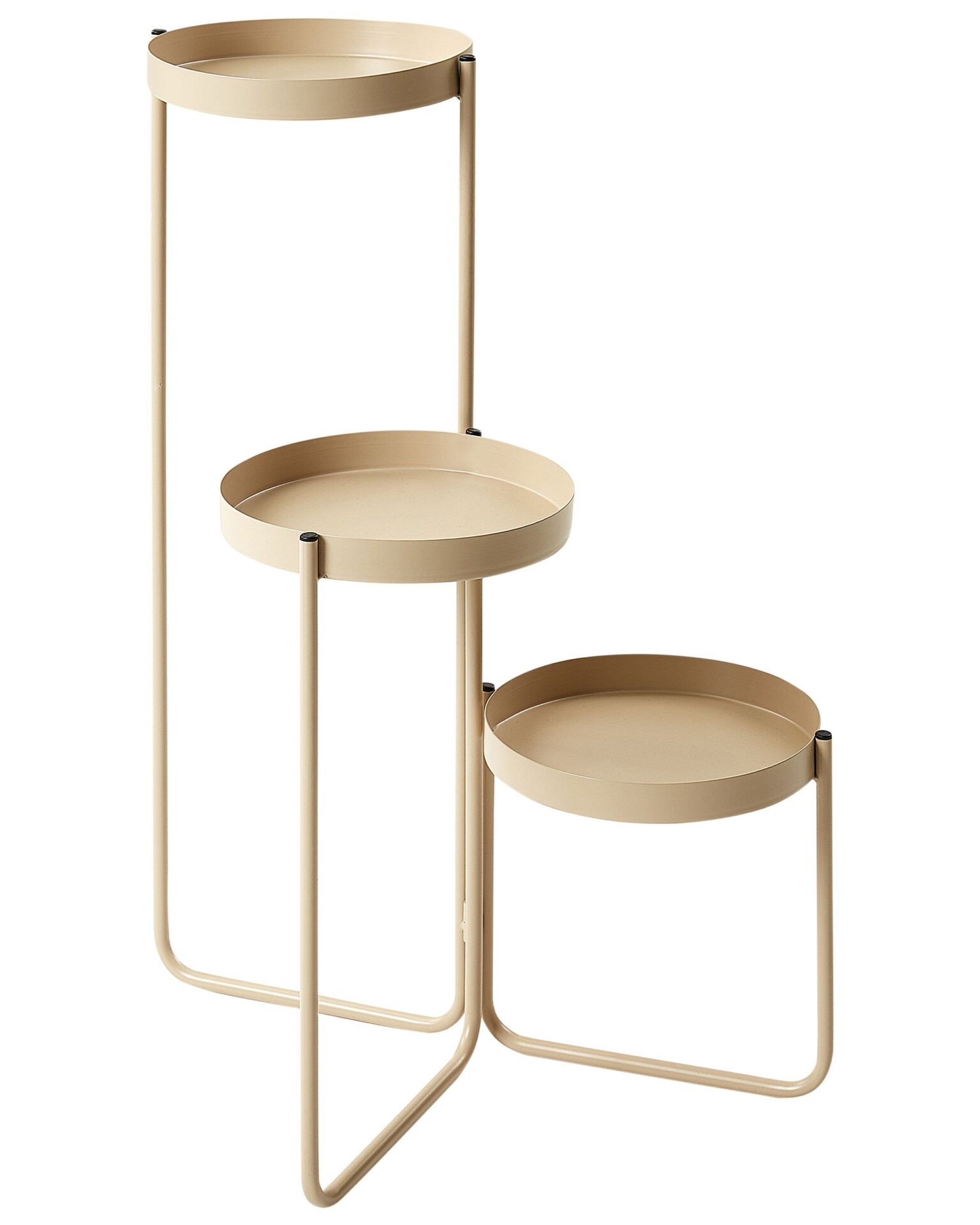 Kwietnik FRAGARIA Metal 42 cm Beżowy