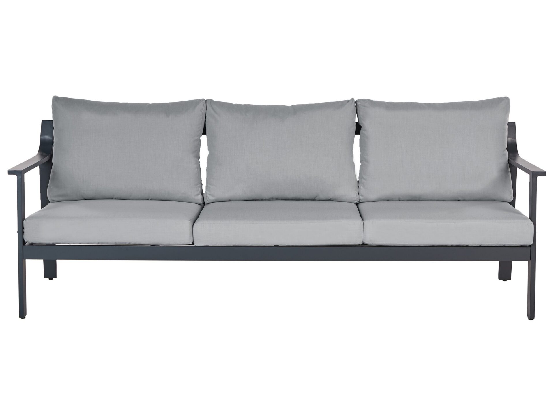 Sofa ogrodowa dla 3 osób KIATO Metal Ciemnoszary