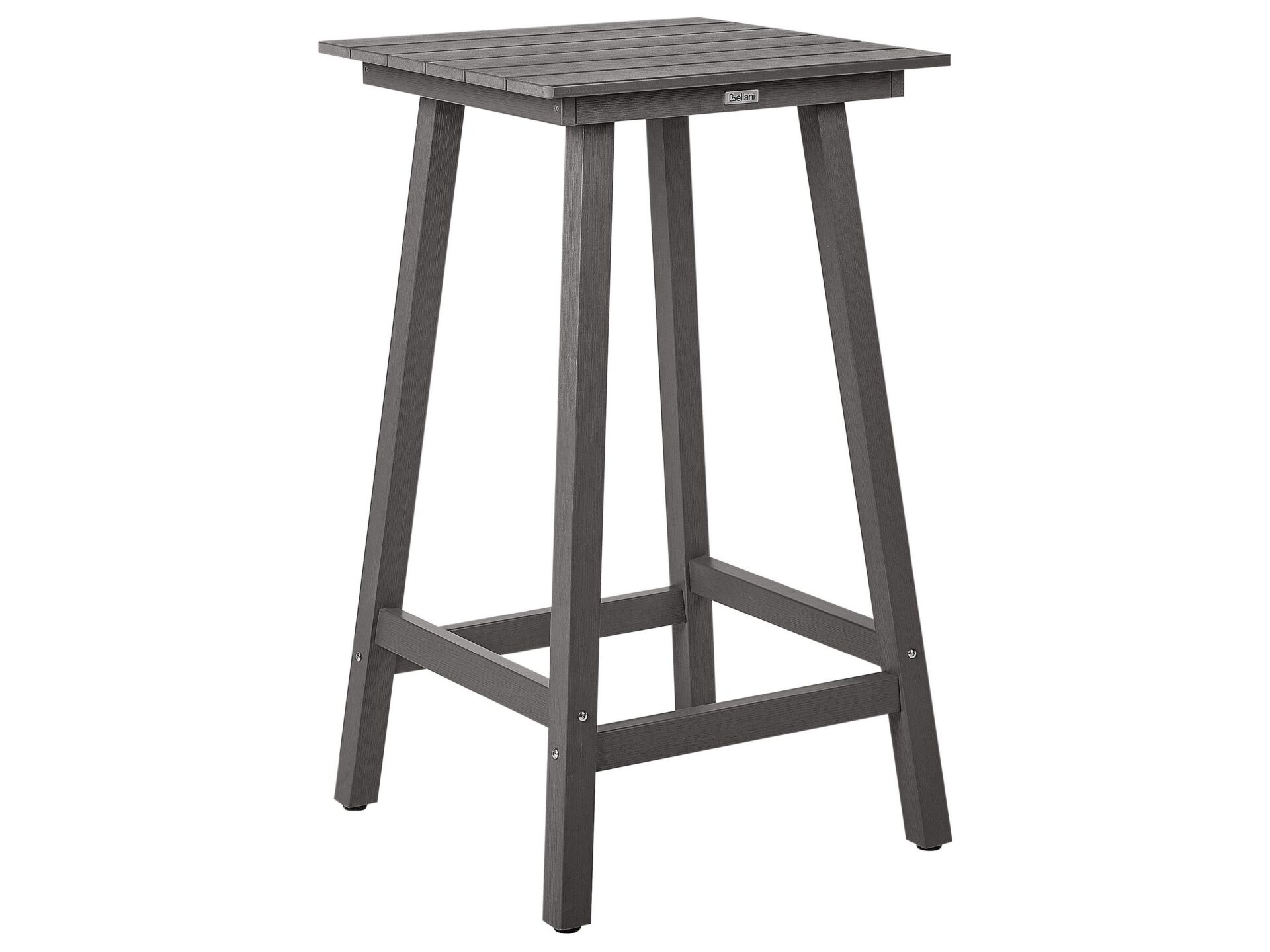 Stolik ogrodowy barowy ADIRONDACK 60 cm 59 cm Materiał syntetyczny Ciemnoszary