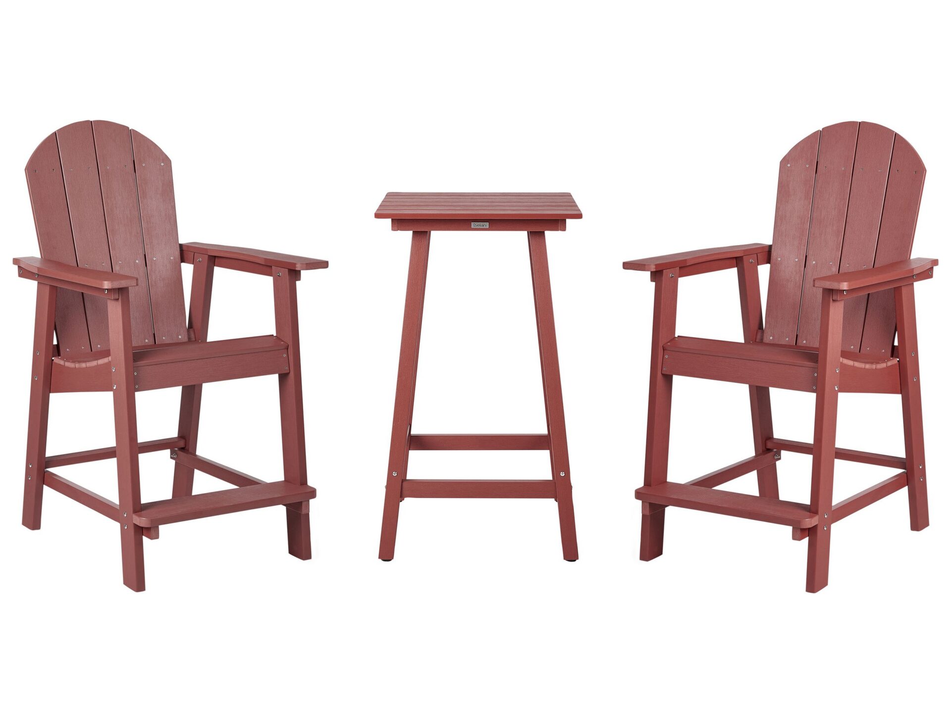 Zestaw mebli balkonowych ADIRONDACK Czerwony